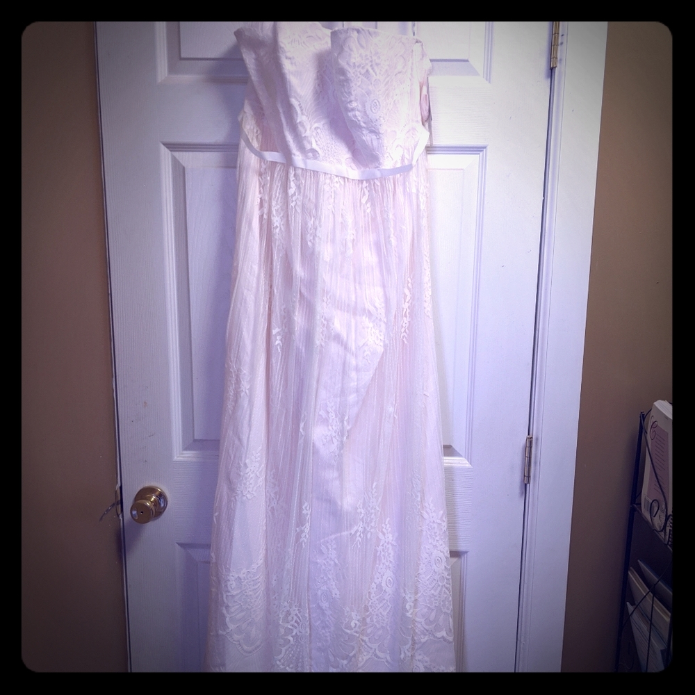 Blush Lace wedding dress